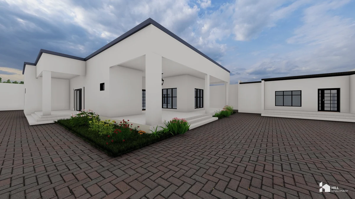 Render of HR-409 Ali's Bungalow.